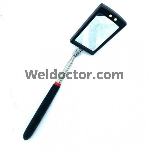 Telescopic Inspection Mirror (W/LED,Rectangular)